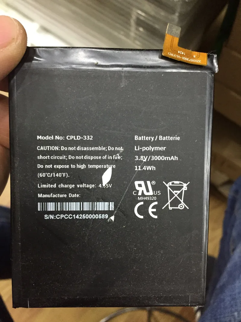 KEFU 3000mAh CPLD 332 battery for Vodafone Smart 4 Max (VF 990N) CPLD