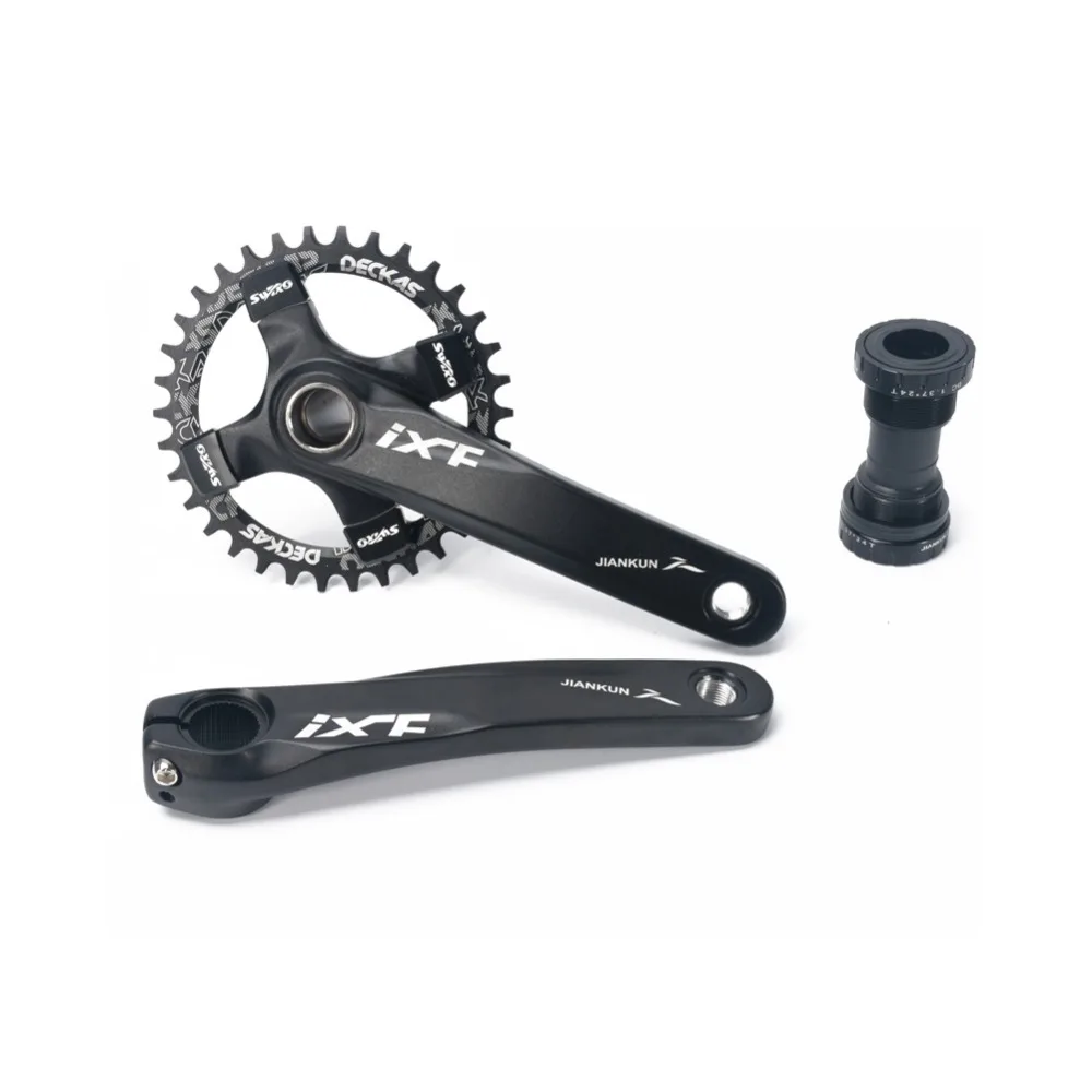 

Bike Crank Arm Set Middle Shaft Ixf Mountain Bike Integrated Hollow Crank Left And Right Set Bottom Bracket Kit