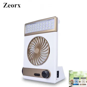 

New 4 In 1 Creative Solar Energy LED Light air Fans Rechargeable Solar Electric cooling Fan Emergency Light Lamp Fan EU US plug