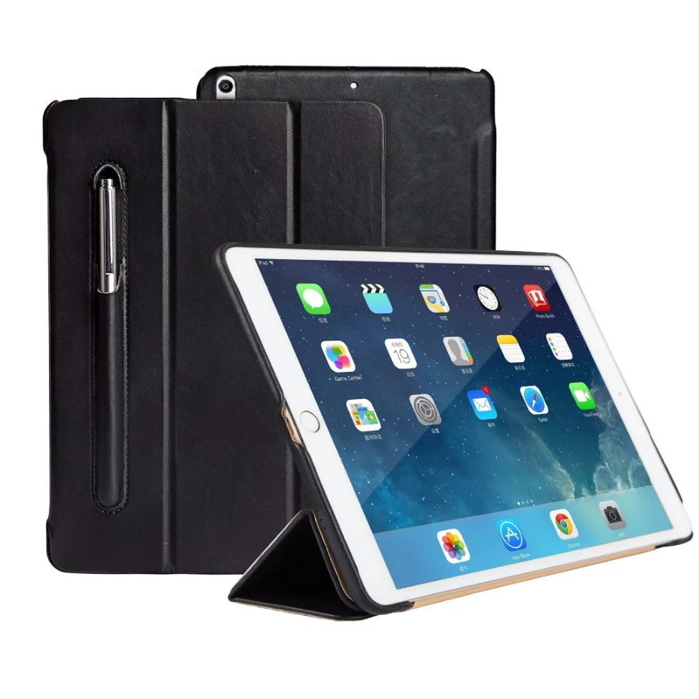 Чехол jisoncase из микрофибры для iPad 9,7, чехол с подставкой и слотом для карандашей, роскошный противоударный чехол-книжка для планшета, iPad A1893