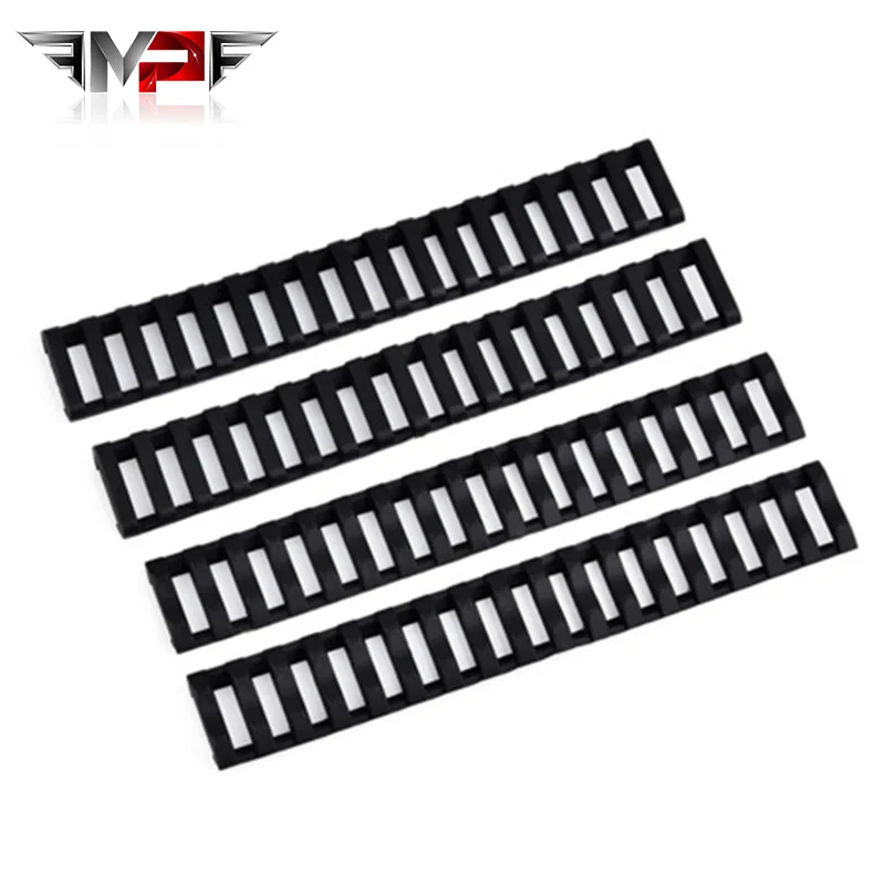 

18-Slot Picatinny Ladder Rail Panel Handguard Protector Resistant Cover Fit Weaver Picatinny 7" Ladder Quad Handguard