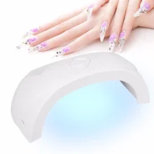 Мини 18 Вт Сушилка для ногтей 6 светодиодов с таймером и usb-кабелем УФ-лампа для ногтей для отверждения гель-Сушилка для ногтей маникюрная машина
