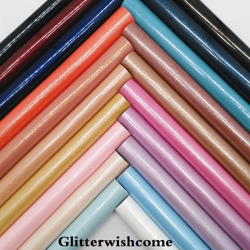 Glitterwishcome 21X29 см A4 размер винил для бантов гладкая блестящая кожа Fabirc искусственная кожа листы для бантов, GM224A