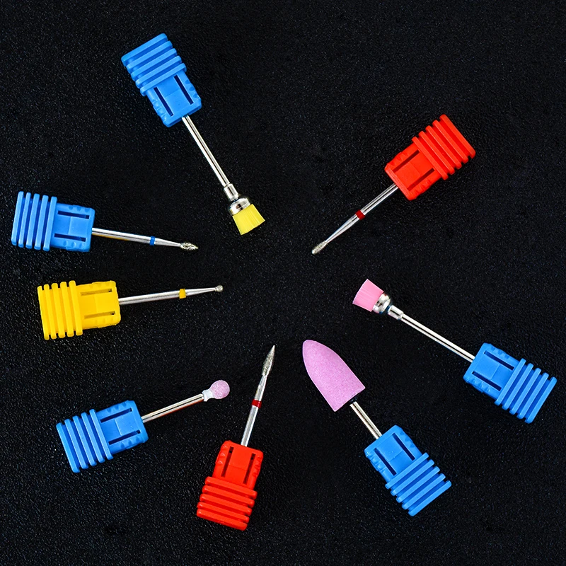 Керамический сверло для ногтей фреза для электрического маникюра Вращающаяся головка аксессуары инструменты для дизайна ногтей