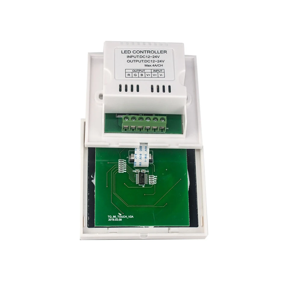 Светодиодный RGB контроллер Сенсорная панель полноцветный контроллер Диммер 86 настенный DC12-24V для RGB Светодиодные полосы света 5050 3528 5730