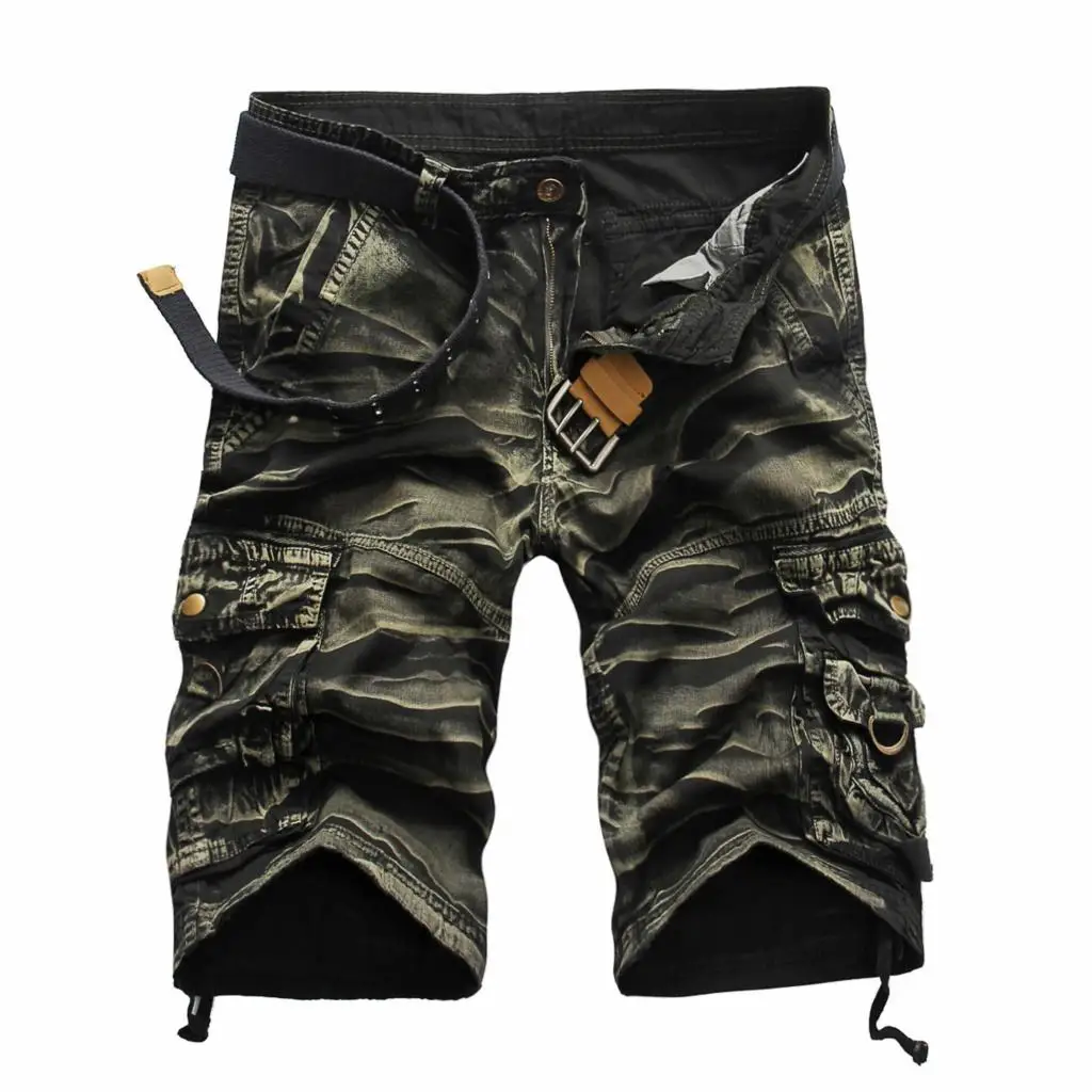 2015 shorts masculina Camouflage Cargo Military Shorts Men Cotton Loose Shorts Men Army Short Pants Bermuda