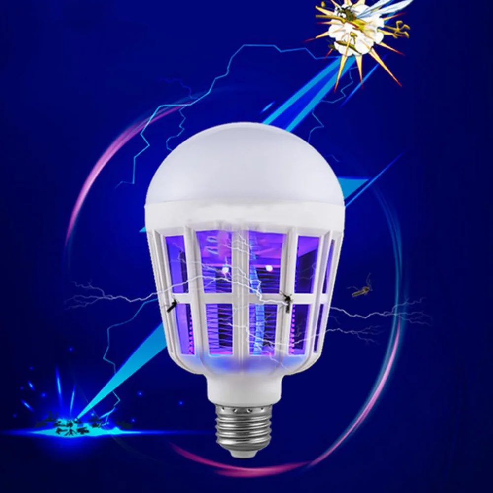 Electric Mosquito Killer Bulb UV Light Lighting Control Dual-Purpose Lamp 3 Stage Switch LED Anti | Освещение