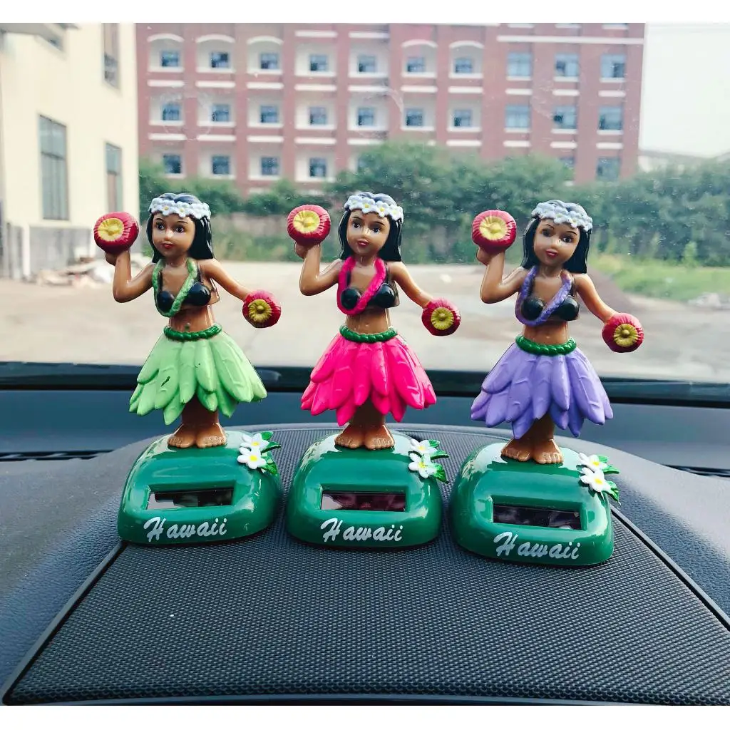    LULU PARTY GIRL SOLAR POWER HEAD BOBBING CAR DASHBOARD BOBBLEHEADS STATUES TOY HOME CAR OFFICE DANCER GIRL