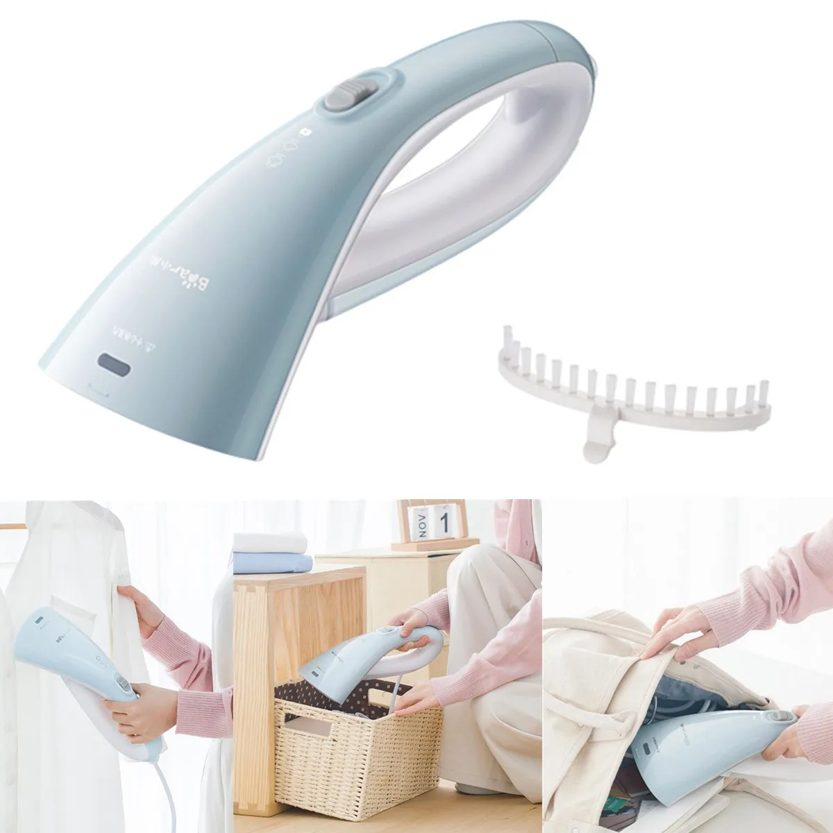 

Bear Portable Fast-Heat Steam Iron Ironing Machine Home Humidifier Facial Steamer Handheld Garment Steamer