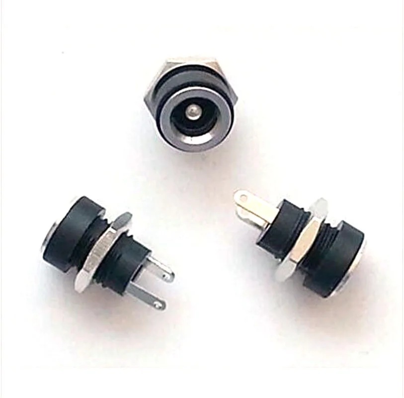 

2.1x5.5mm Panel Chassis Mount DC Socket Charger Power JACK Plug - Small 5-50pcs