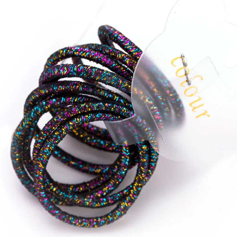 10PCSLot Girls Cute Scrunchies Elastic Hair Bands Ponytail Holder Hair Ropes Rubber Bands Hair Accessories Fashion Headwear (6)
