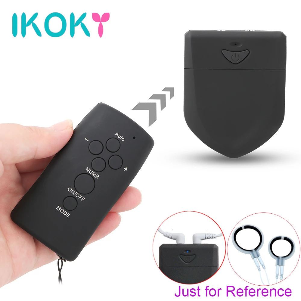 

IKOKY Electric Shock Host Remote Control Medical Themed Toys Clitoris Nipple Stimulator Double Output Electro Stimulation