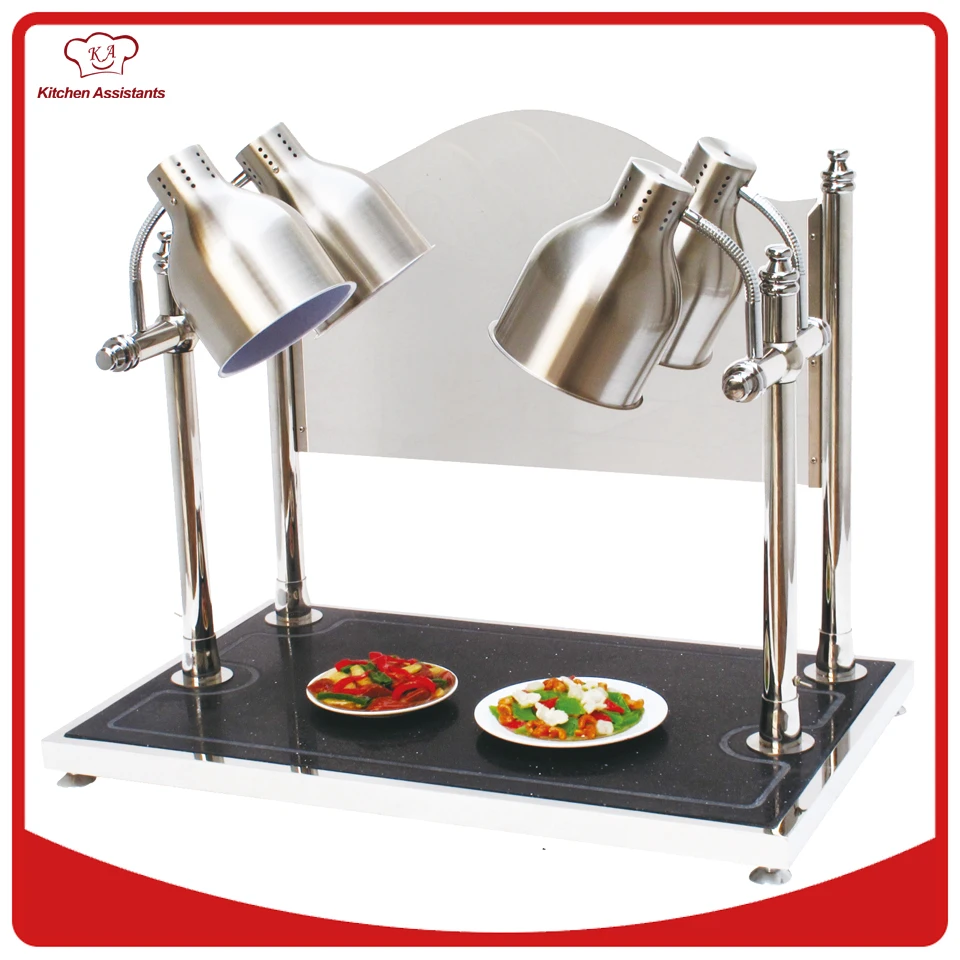 

HD4 Buffet server warming tray with four adjustable food warmer lamps