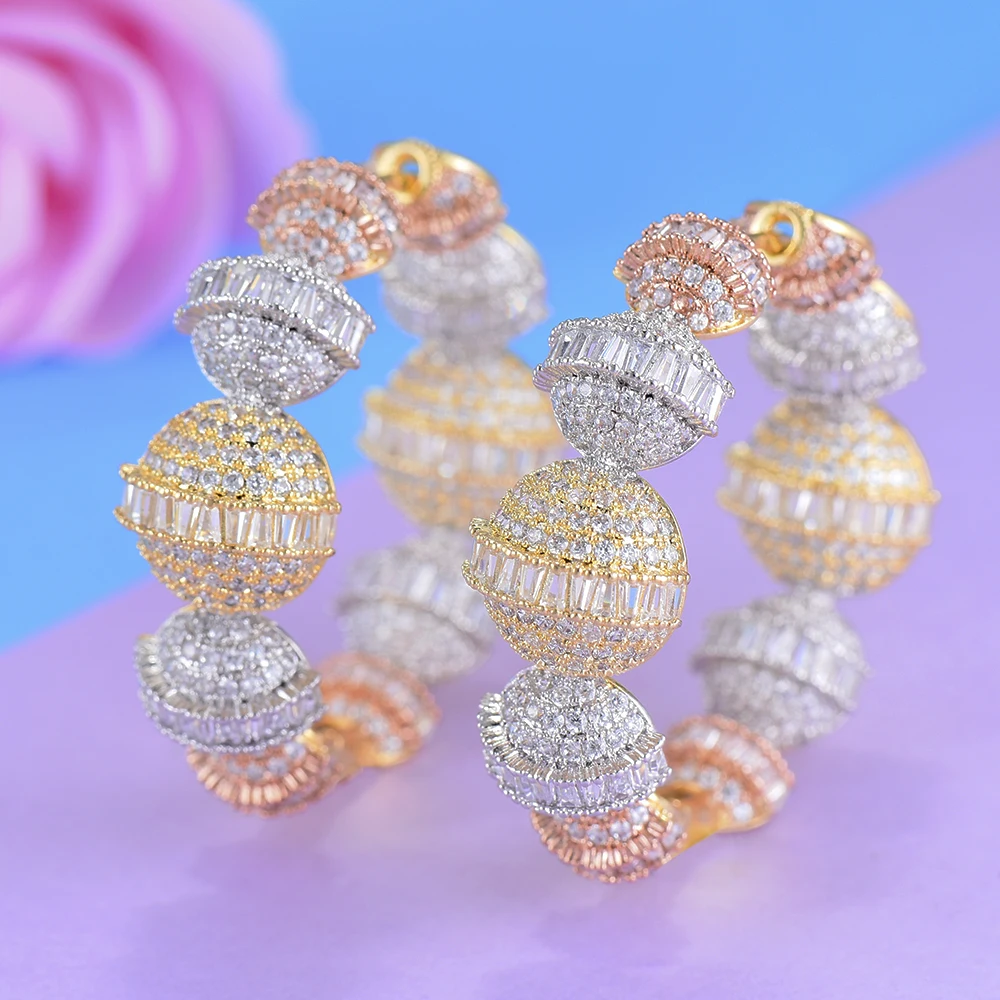 

missvikki Trendy Actor Dancer Earrings Jewelry Top Quality Cubic Zirconia Ladies Attend Appointment Dance Party Sweet Love Gift
