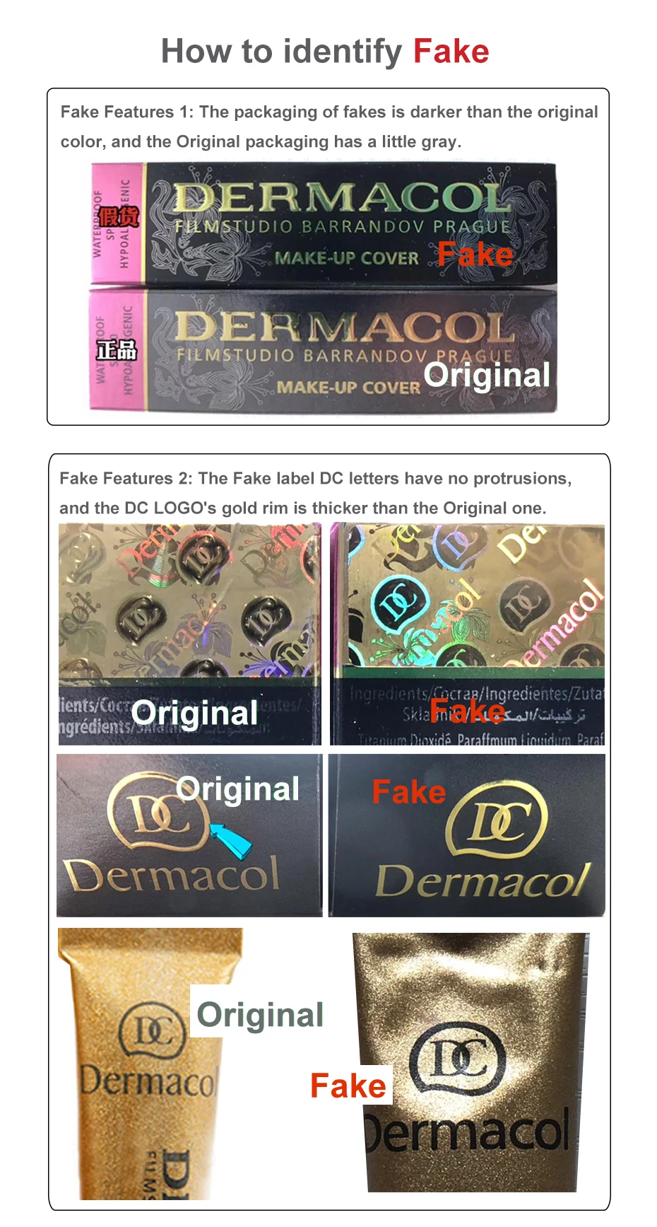 Capa de Maquiagem Dermacol Autêntico Original Corretivo Primer Base Maquiagem Fundação Paleta Contorno Profissional 100% 30g 17 Beleza e saúde