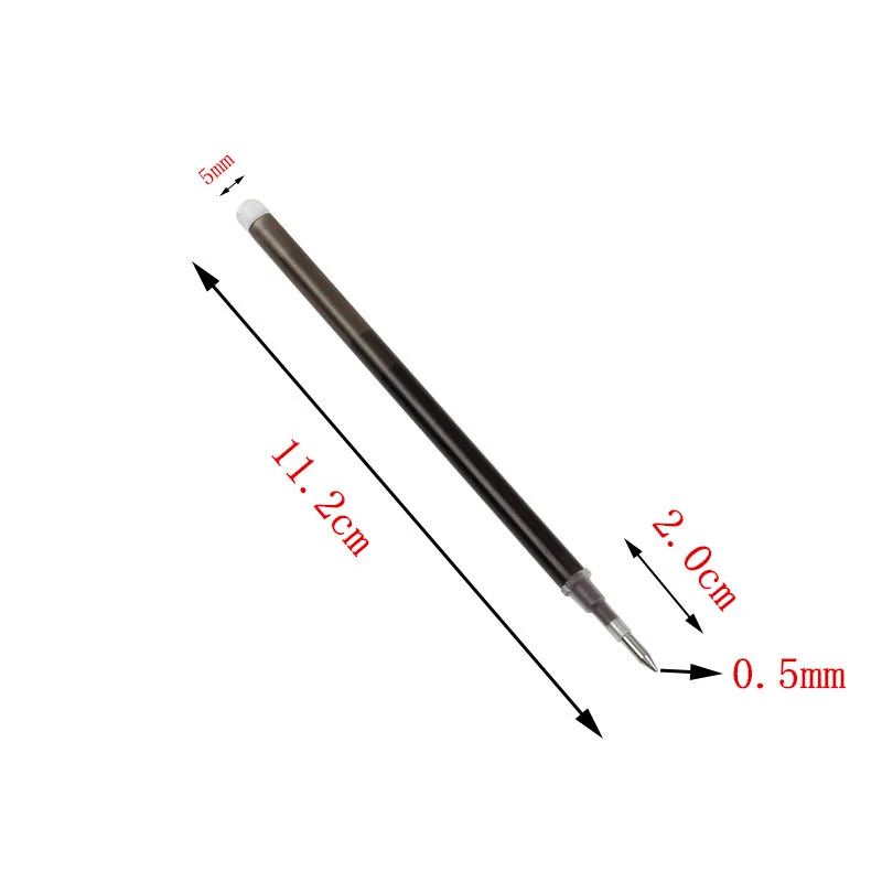 3 шт./лот, волшебная стираемая ручка, заправка 11,2 см, длина 0,5 мм, пишущий ластик, чернильная Заправка для гелевой ручки, офисные, школьные принадлежности для письма