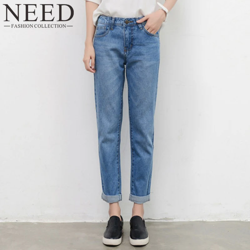 High waisted jeans ankle length