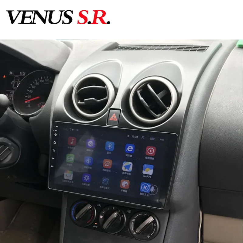 Flash Deal VenusSR Android 8.1 2.5D car dvd For Nissan Qashqa Radio 2007-2015 multimedia  GPS Radio stereo gps navigation 5