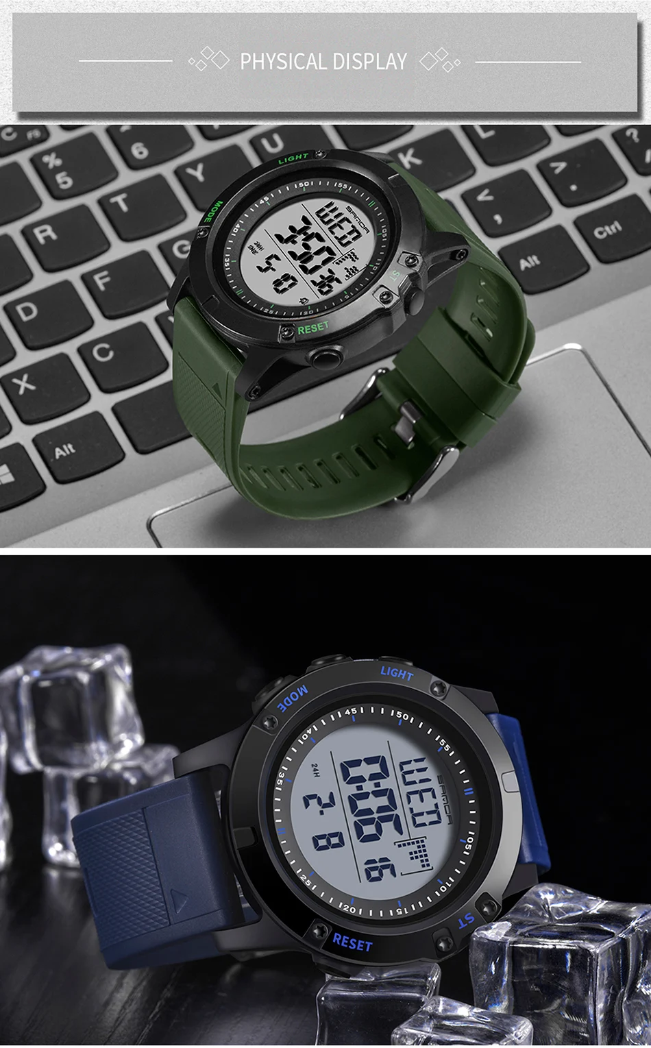 SANDA 372 Free Shipping Sport Men Watches Waterproof Running Led Electronic Digital Mens Wristwatch Relogio Masculino Hodinky (9)