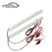 AutoLeader 12V 30cm Car Clear LED 5630 SMD Daytime Running Light Interior Strip Light Bar Van Caravan Fish Tank Auto Light