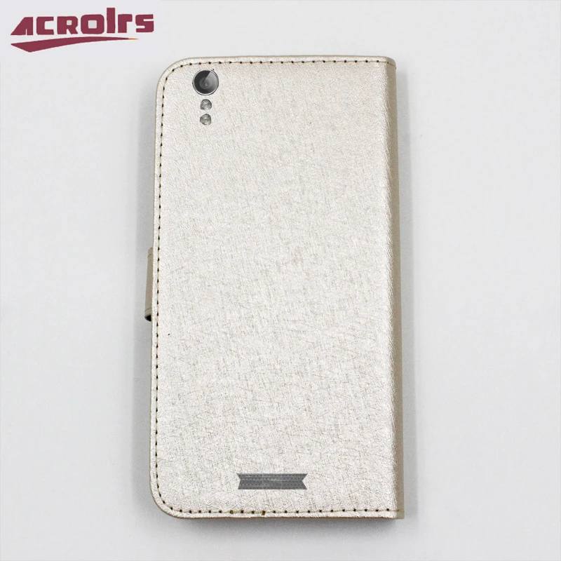 Для Prestigio Multiphone 5508 DUO деловой чехол для телефона кожаный с подставкой защитный