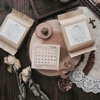 

Calendar Vintage New Arrival 2019 Wooden Stamps For Scrapbooking Bullet Journal Hand Craft Sentiment Sweet Rubber Stamp A010