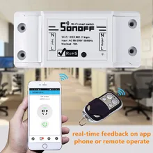 ITEAD Sonoff Wifi Sans Fil Smart Switch Domotique Module Minuterie DIY wifi À Distance Contrôleur Via IOS Android 10A/2200 W