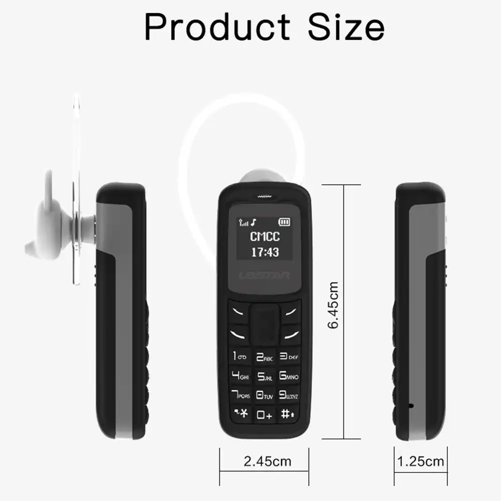 L8STAR BM30 мини телефон беспроводной Bluetooth наушники SIM + TF карта разблокированный