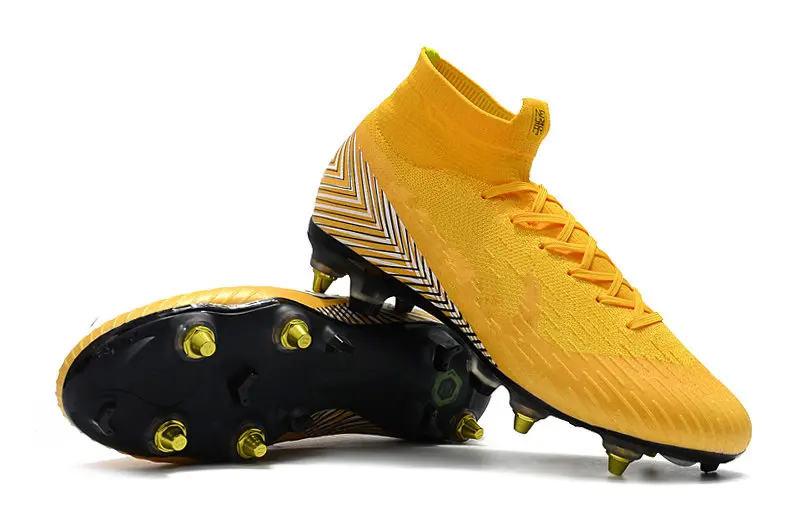 Wholesale Cheap 2019 ZISA Superfly VI SG 360 Football boots Soft Ground Soccer Shoes with extra screws Cleats