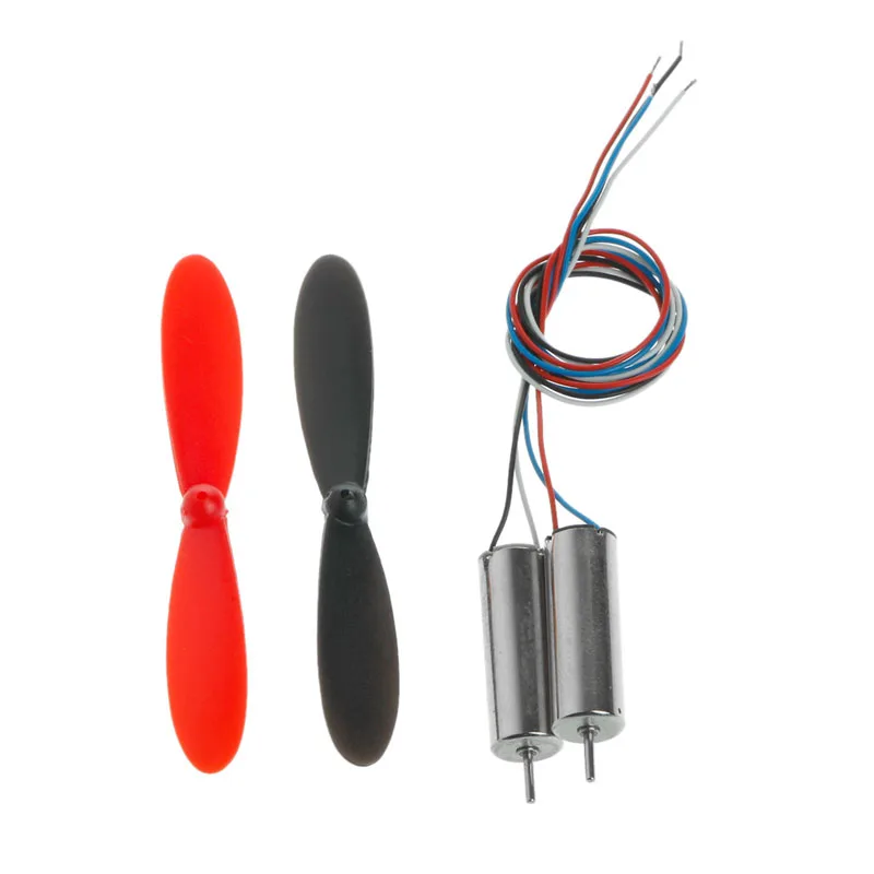 1 Pair DC 3.7V 720 Mini Model Helicopter Coreless Motor Propeller Great