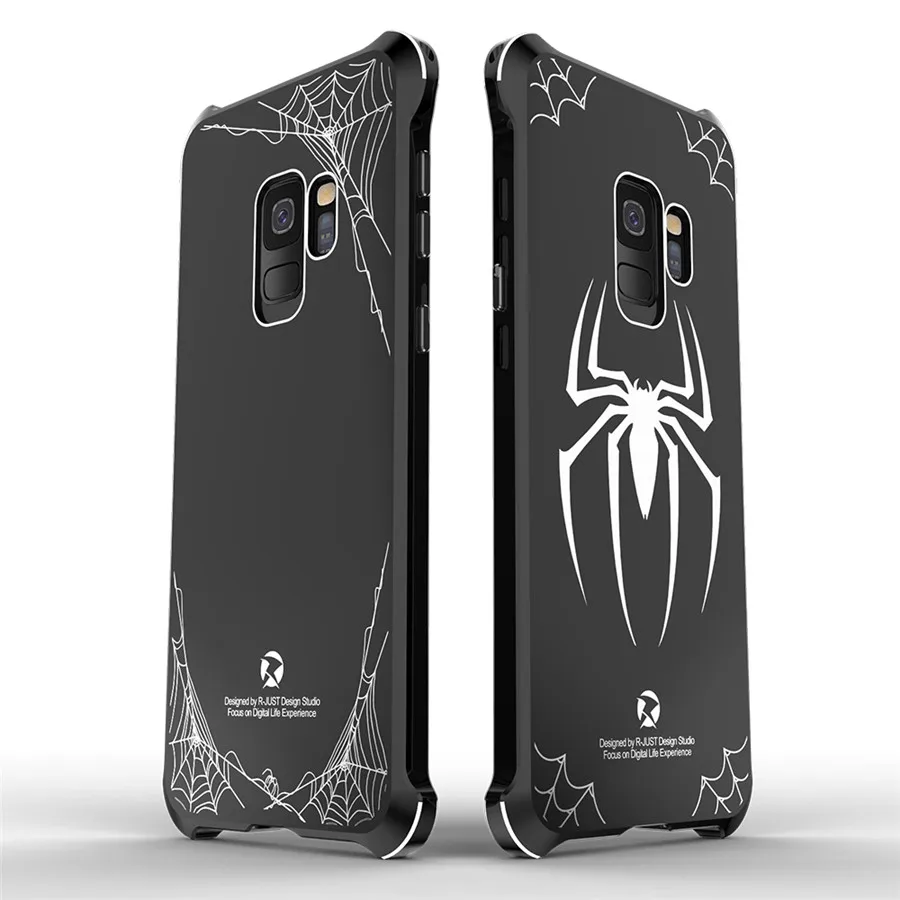 Новый акриловый чехол R Just с металлической рамкой для Samsung Galaxy s9 plus противоударный