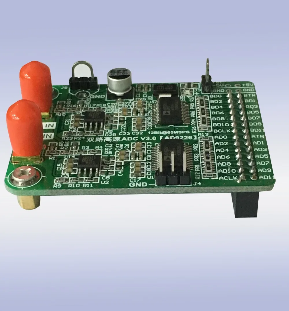 

Dual channel high speed AD module AD9226 parallel 12 bit AD 65M data acquisition FPGA development board