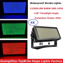 4 Units LED Dj Strobe Lights High Power 1000W RGBW 4 Colors LED Flash Lights DMX Outdoor Strobe Lights LED Disco Club Lights 4 Units LED Dj Strobe Lights High Power 1000W RGBW 4 Colors LED Flash Lights DMX Outdoor Strobe Lights LED Disco Club Lights