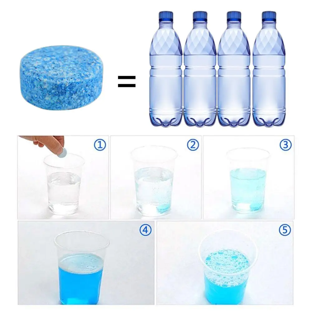 2Pcs/6Pcs Car Solid Wiper Cleaner Effervescent Tablet Cleaner Car Auto Window Cleaning Windshield Glass Cleaner 2Pcs/6Pcs Car Solid Wiper Cleaner Effervescent Tablet Cleaner Car Auto Window Cleaning Windshield Glass Cleaner