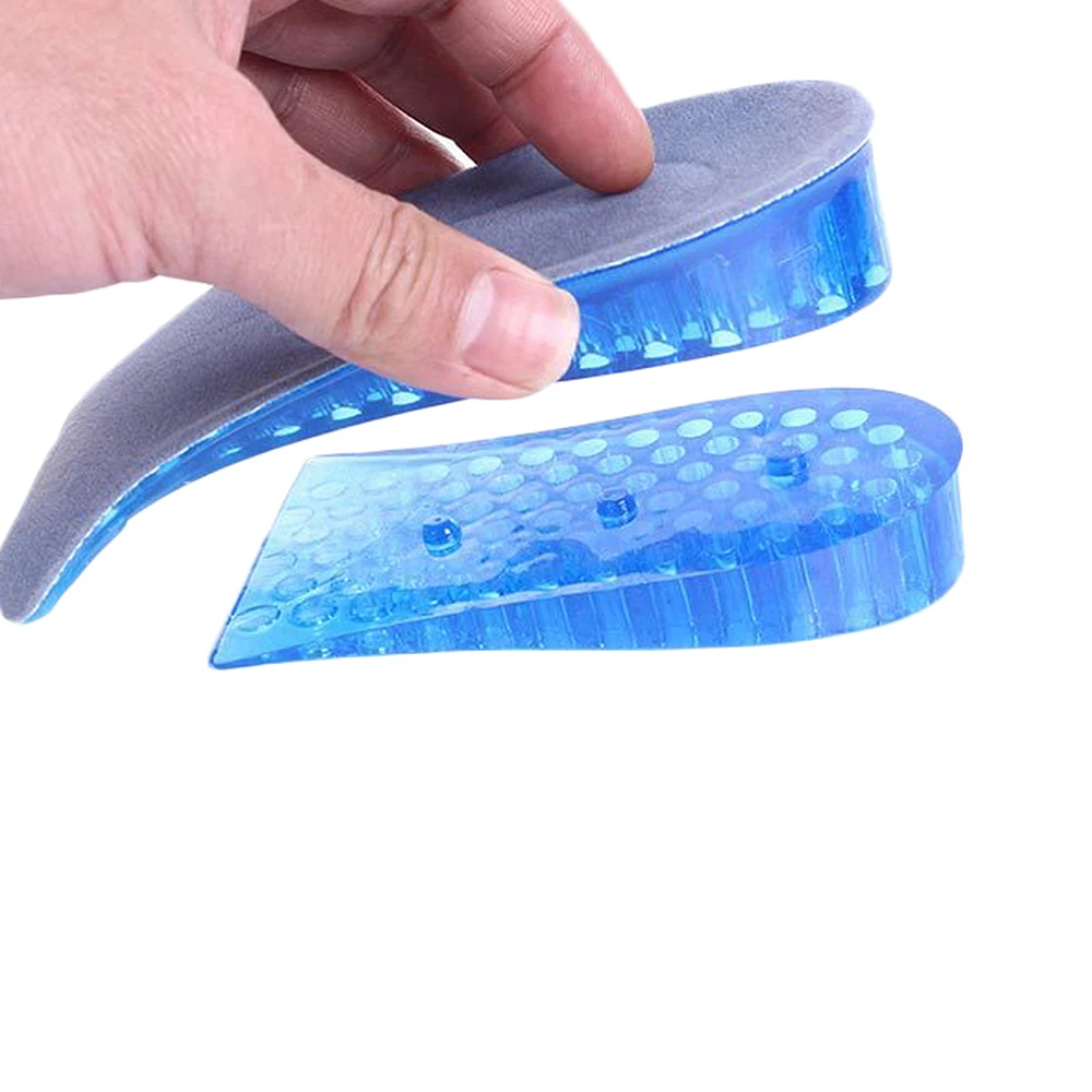 Mwsc سيليكون زيادة النعال الرجل النساء للتعديل shoepad الحذاء إدراجات العناية القدم امتصاص الصدمة