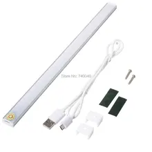 Ultra Thin USB Touch Sensor switch Dimmable LED Kitchen Under Cabinet Light Kit Bar Lamp Wardrobe