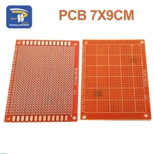 10 Uds 7x9cm 7*9cm prototipo de un solo lado 2,54mm PCB tablero universal Experimental placa de cobre de baquelita placa de circuito