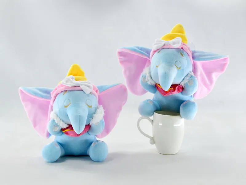 25cm Dumbo Cute Big Ear Elephant Plush Stuffed Toys Anime Dolls With Sucker Christmas Gits Baby Toys  (7)