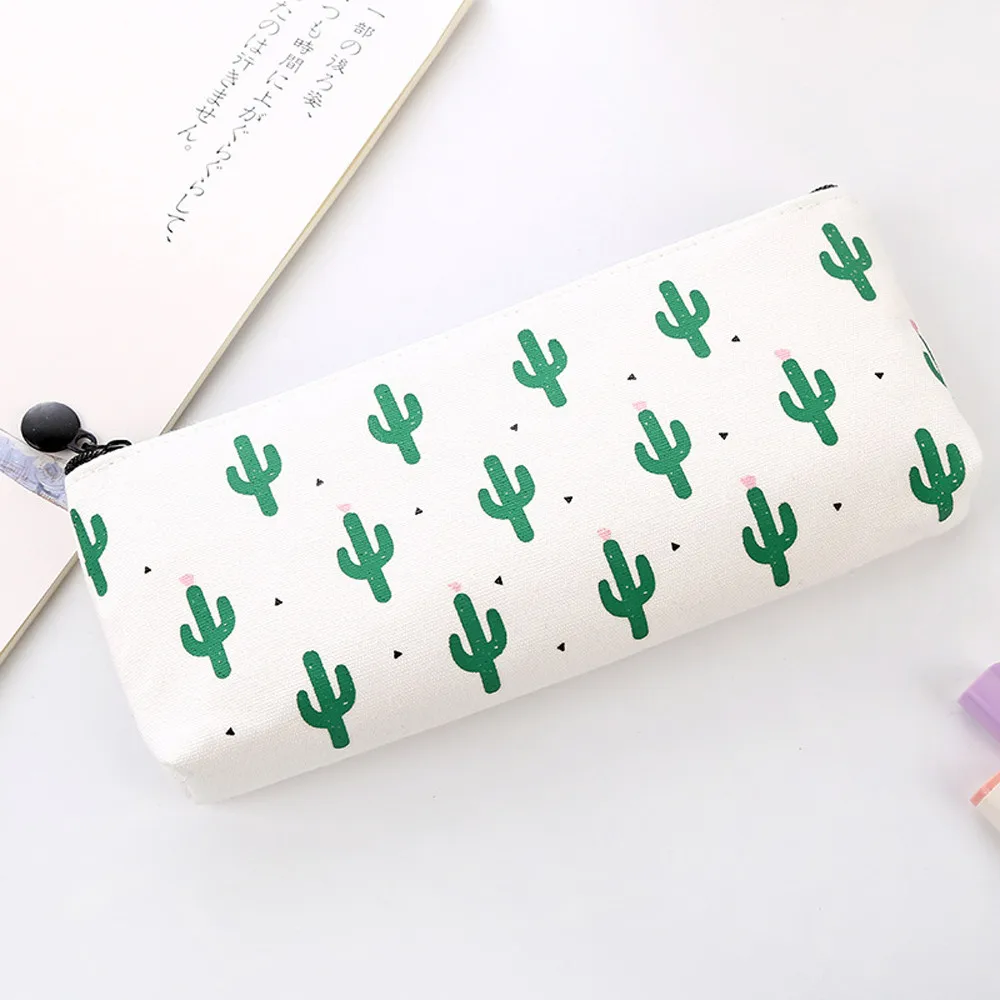 

Hot Sale Storage Bag Pencil Packet Travel Makeup Cosmetic Cactus Case Wash Organizer Storage Cartoon Pencil Case Cute Pouch