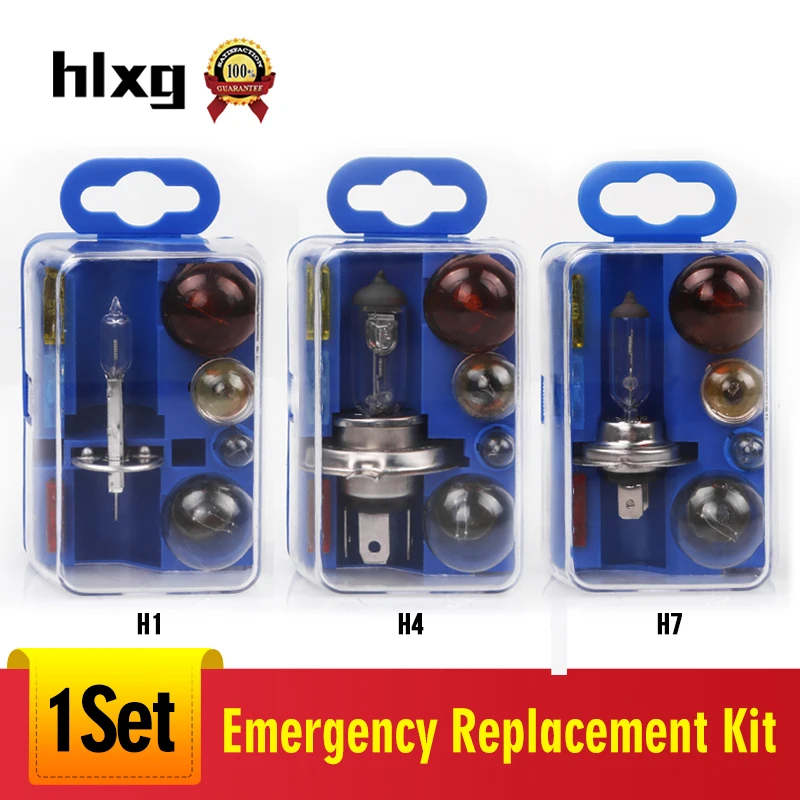 For AUDI QUATTRO EU Bulb Kit Emergency Light Replacement H1 H4 H7