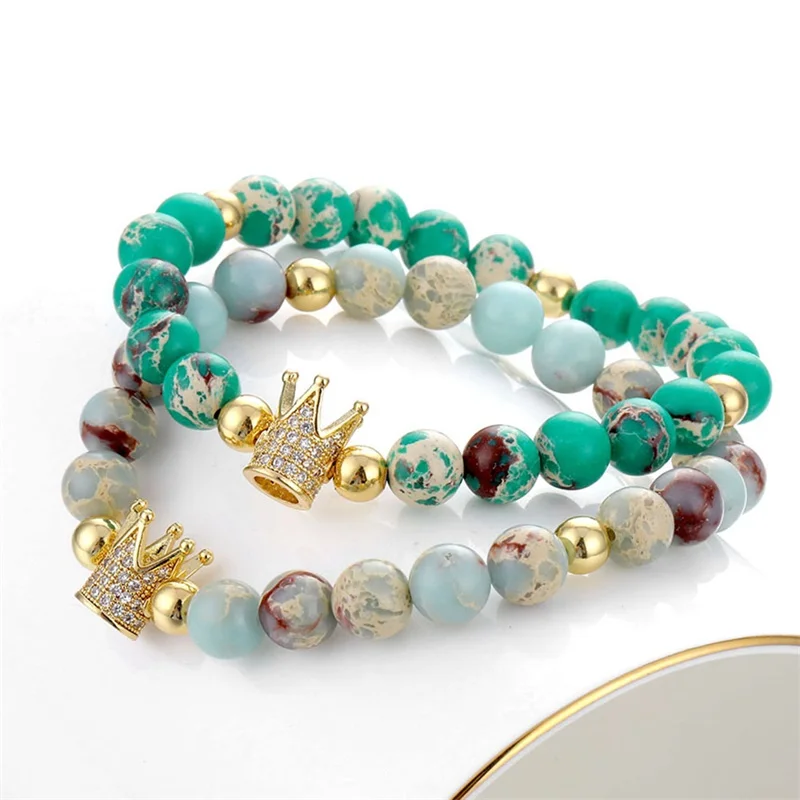 

Natural stone bracelet diy charm beaded bracelet unisex