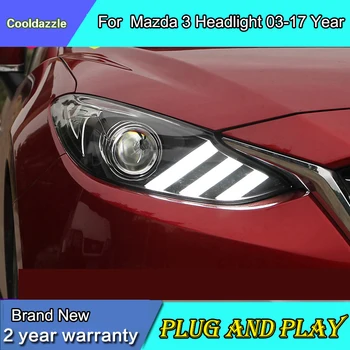 

Car Styling Case For MAZDA 3 Axela LED Headlights 2013 2014 205 2016 2017 Year Head Lamp Dynamic Turning HID KIt Xenon Bulb