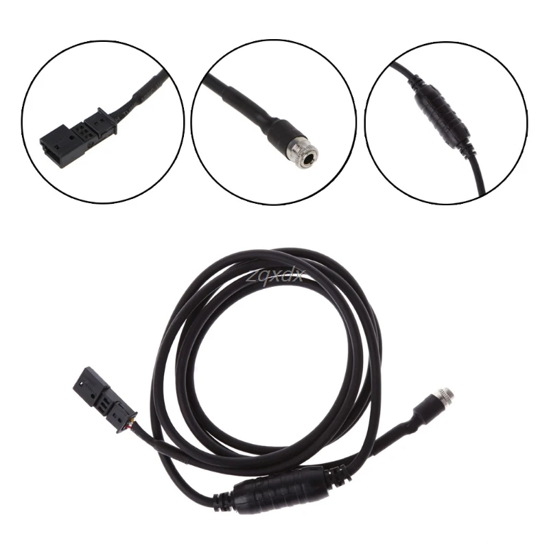3 Pin 5 мм Кабель адаптер с разъемом подачи внешнего сигнала Aux для BMW E39 E46 E53 X5 16:9 CD