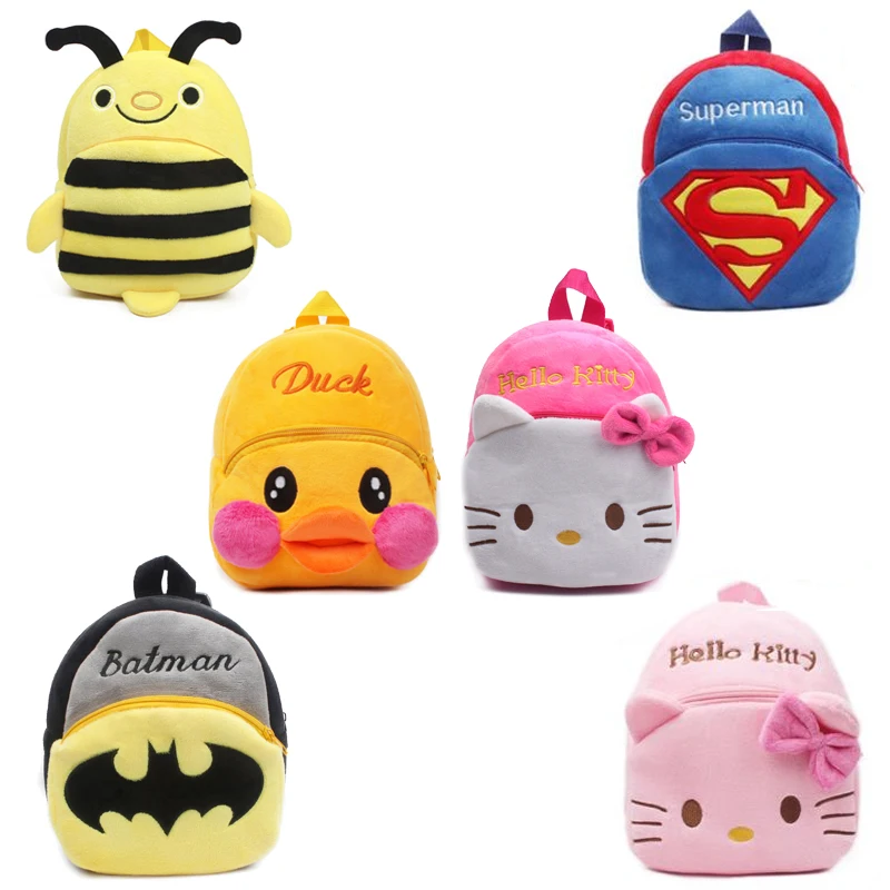 

2019 3D Cartoon Plush Children Backpacks kindergarten Schoolbag Animal Kids Backpack Children School Bags Girls Boys Backpacks