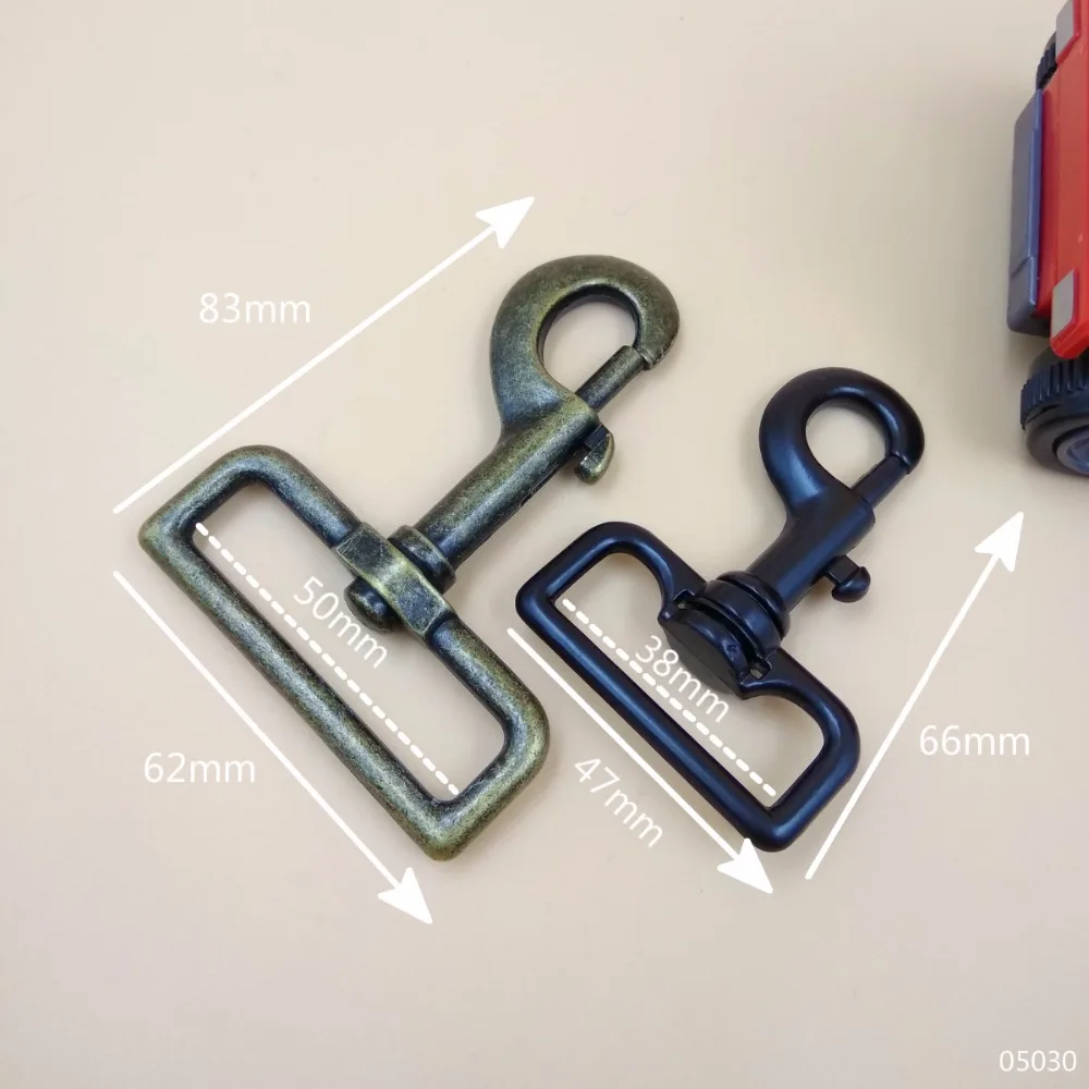 New 2" 1.5" For 50mm 38mm bing 5pcs Zinc Alloy Metal Swivel Clips