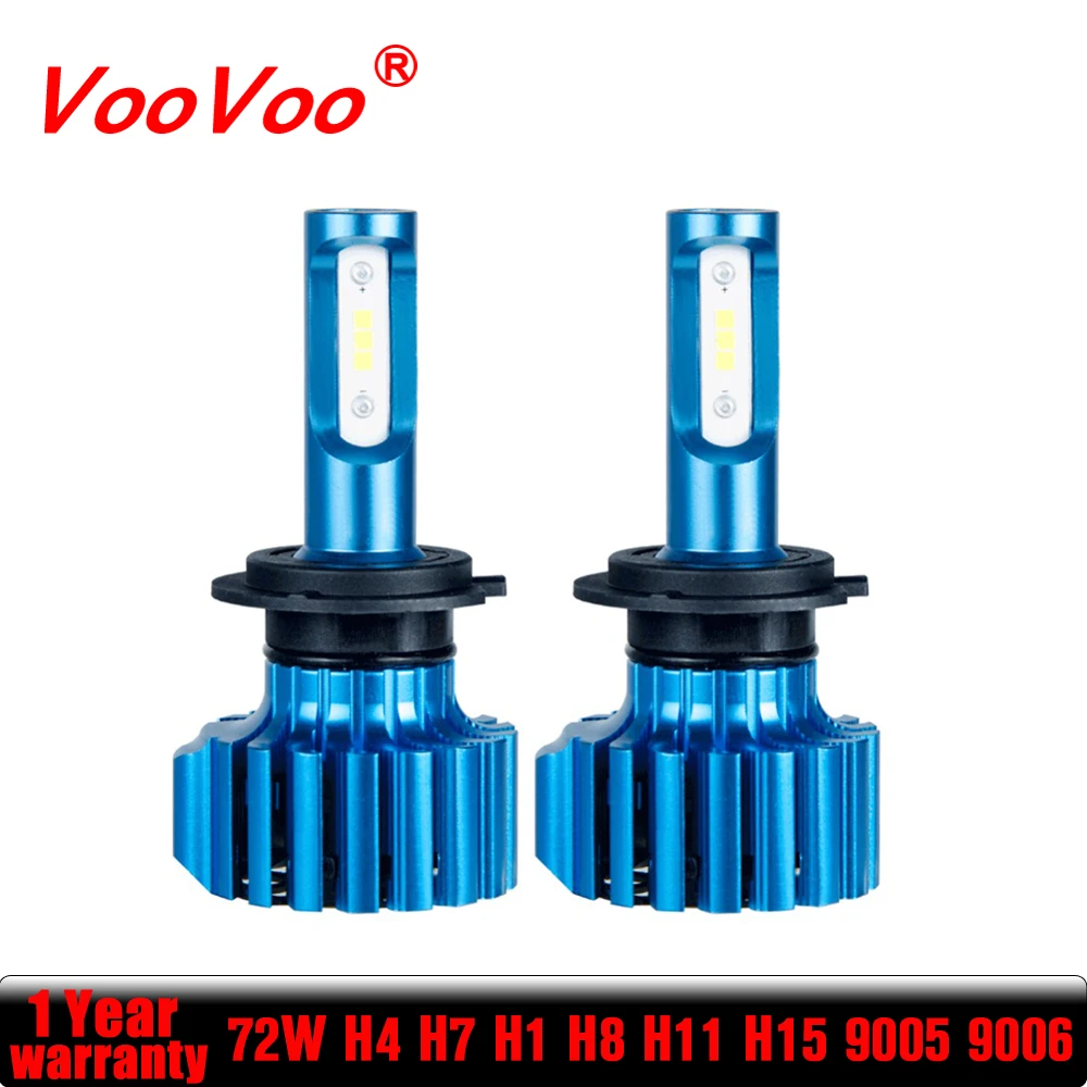 H7 светодиодный автомобилей головной светильник H4 автомобильный 12v H1 H11 9005 HB3 9006 HB4