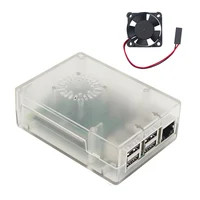 New Arrival Raspberry Pi 3 Model B+ ABS Case Transparent White Black Plastic Box + Cooling Fan for Raspberry Pi 3 Raspberry Pi 2