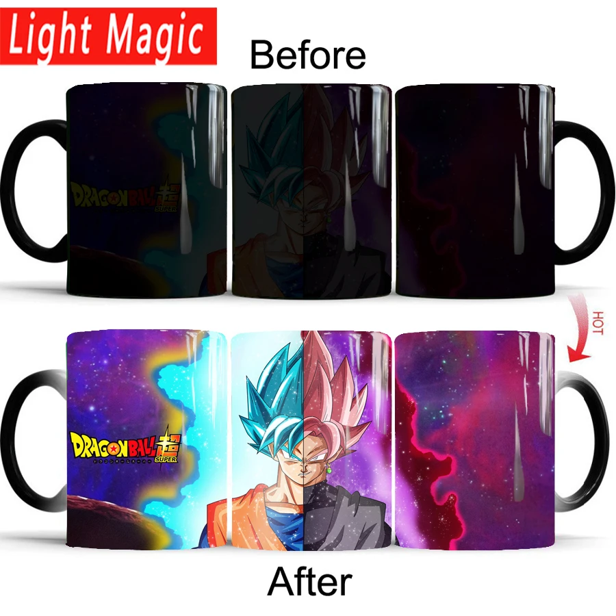 

dragon ball Z Super Saiyan black goku mug color changing mugs coffee milk mugs cup best gift for your boy friend or husband