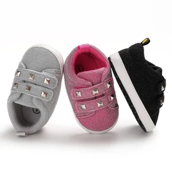 

Autumn baby boy casual shoes Baby Girl Boy Breathable Anti-Slip Rivet Design Shoes Sneakers Toddler Soft Soled First Walkers