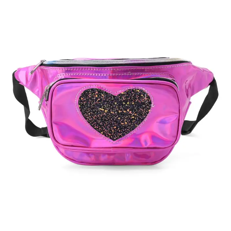 2019 new Holographic Fanny Hip Pack Cute Phone Pouch Iridescent Waist Bag Heart Sequin Rainbow Bum with Adjustable Belt 2019 new Holographic Fanny Hip Pack Cute Phone Pouch Iridescent Waist Bag Heart Sequin Rainbow Bum with Adjustable Belt